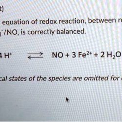 Redox equation