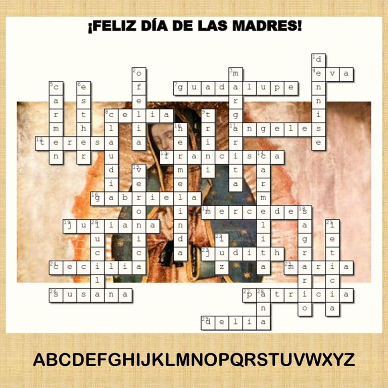 Hermana de la madre crossword