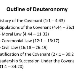 Deuteronomy focuses on covenant renewal