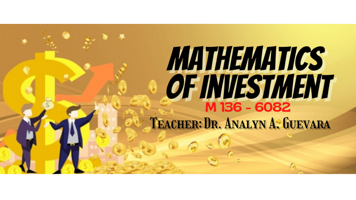 Intro to investing math quiz