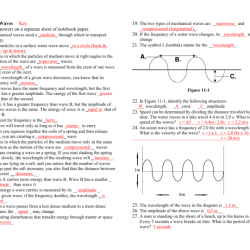 Types of waves and properties worksheet answer key